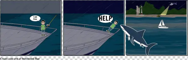 Shark Attack - Cartoon