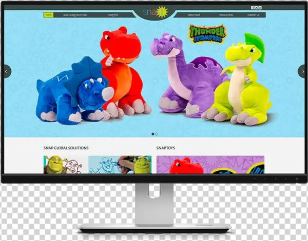 Snaptoys Homepage Desktop - Snaptoys Thunder Stompers Crash The Triceratops Plush