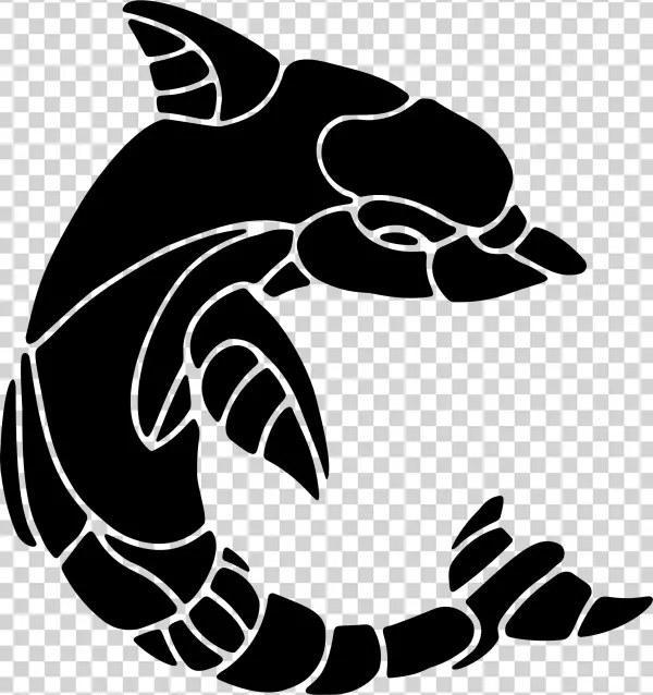 This Free Icons Png Design Of Segmented Dolphin Silhouette