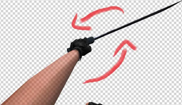 V Machete Slash - Portable Network Graphics