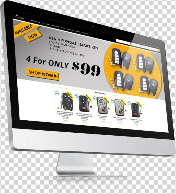 Yellow Key Supply Desktop View - Oraiko