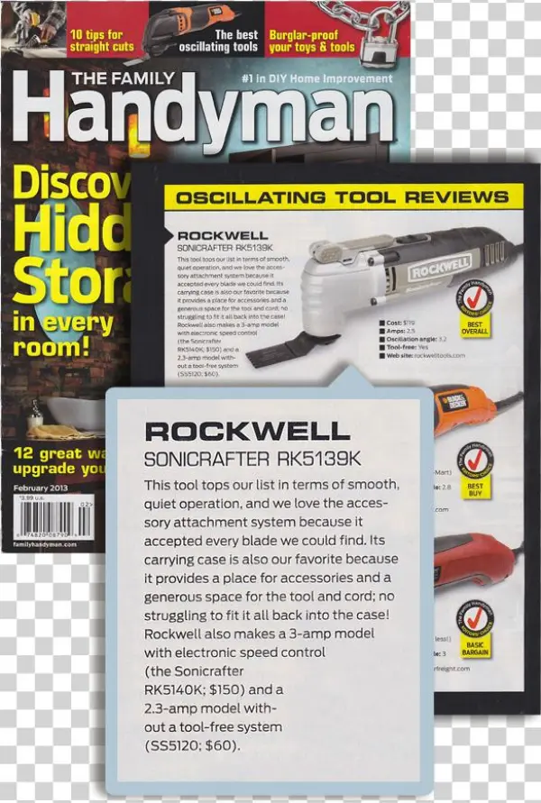 12 Rockwell Sonicrafter The Famly Handyman - Family Handyman