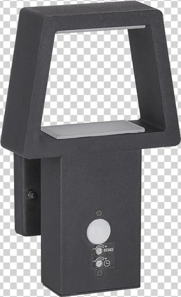 8668 - Led Wandleuchte Anthrazit Bewegungsmelder