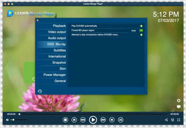 Dvd Blu-ray Settings