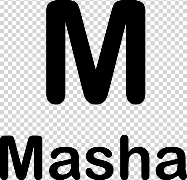 M Is For Masha Shirts - Black-and-white