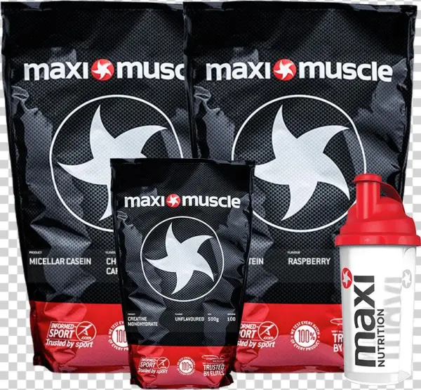 Maximuscle Gain Muscle Bundle - Maxi Nutrition Shaker Cup With Screw Top 700ml | Westminsterhealthstore.com