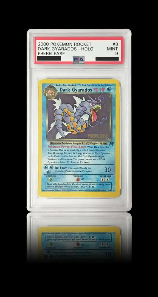 Psa 9 Prerelease Dark Gyarados - Wizards Of The Coast Pokemon Team Rocket Rare Holo