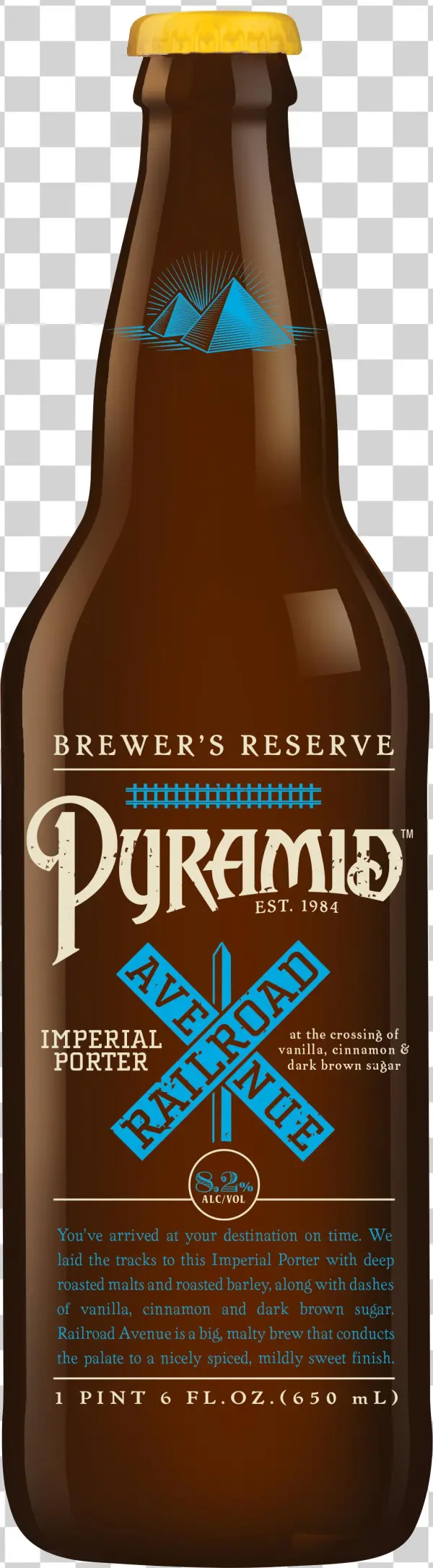 Railroad-avenue 22ozpng - Beer Bottle