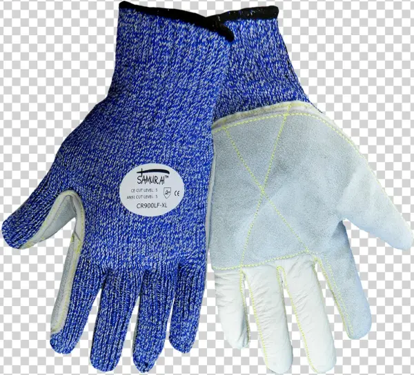 Samurai Cr900lf Hdpe With Premium Cowhide Leather Face, - Global Glove Samurai Cr900lf Cut-resistant Gloves Cr900lf,