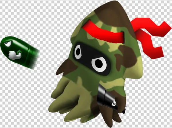Soldierblooper - Mario Soldier
