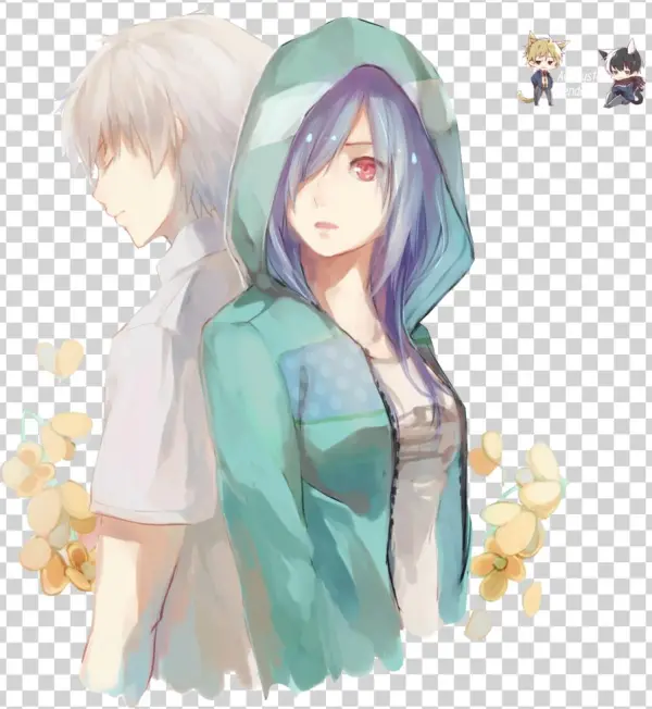 Tokyo Ghoul Kaneki And Touka Render By Kukinima-d8qappt