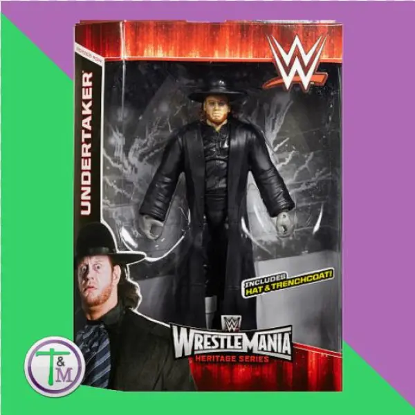 Undertaker Action Figure Hat & Trenchcoat Wwe Wrestling