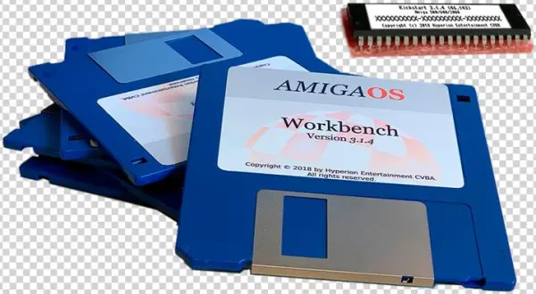 4 Kickstart Rom & Floppy's For