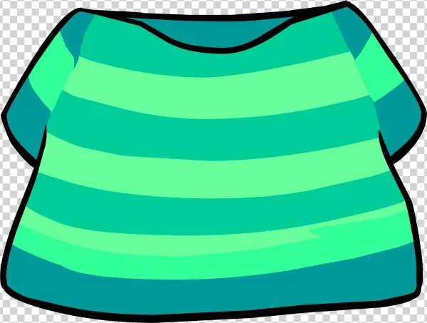 Aqua Striped T-shirt