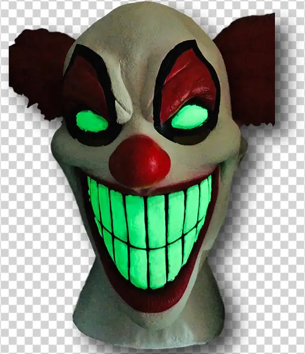 Chester The Evil Clown Mask, Glow In The Dark