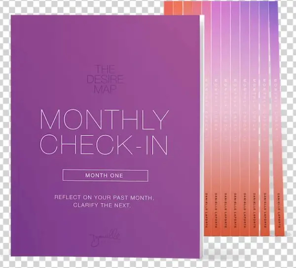 Desire Map Monthly Planner Workbook