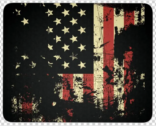Distressed American Flag Mouse Pad
