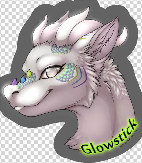 Glowstick Headshot Badge Com