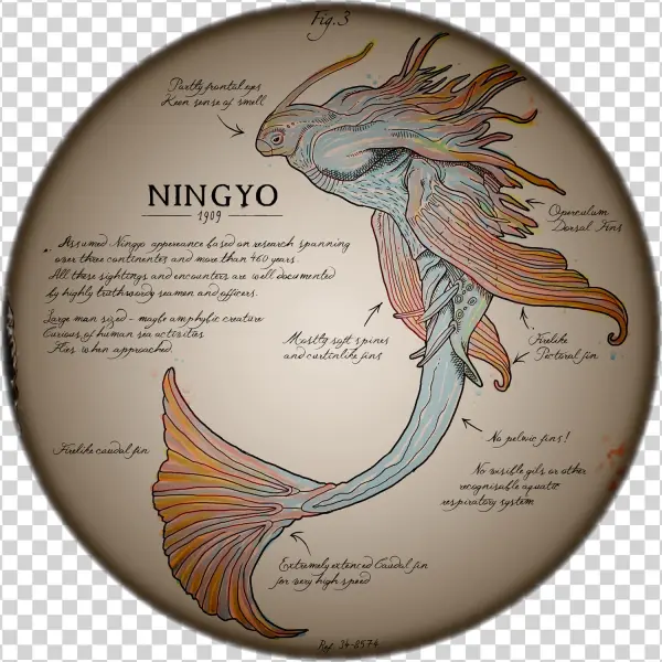 Illustration Made In Photoshop As If On Glass For A