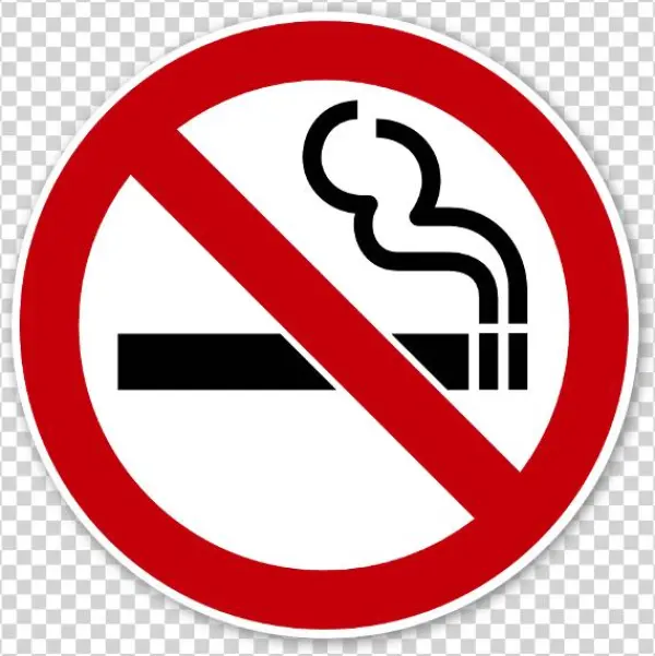 No Smoking Sign Sticker