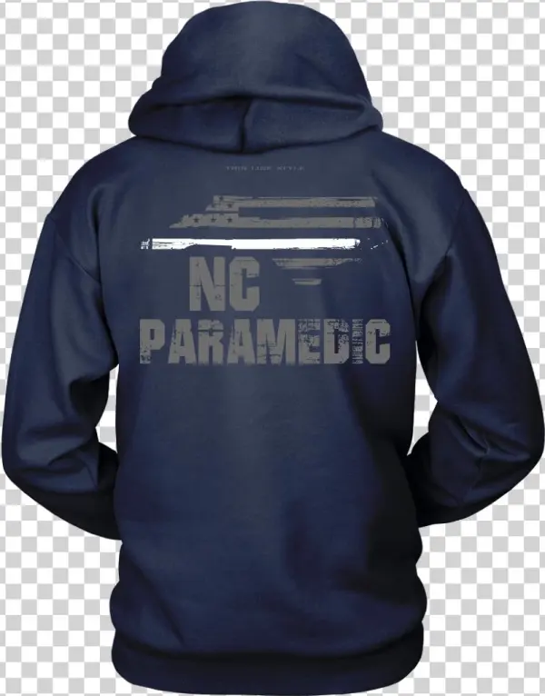 North Carolina Paramedic Thin White Line Hoodie
