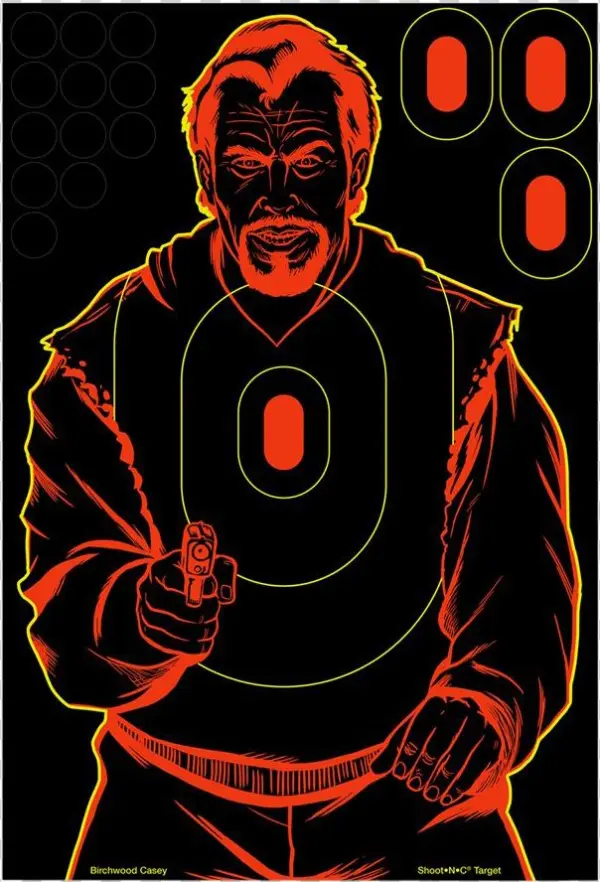 Birchwood Casey 34645 Shoot N C Bad Guy 5 Targets