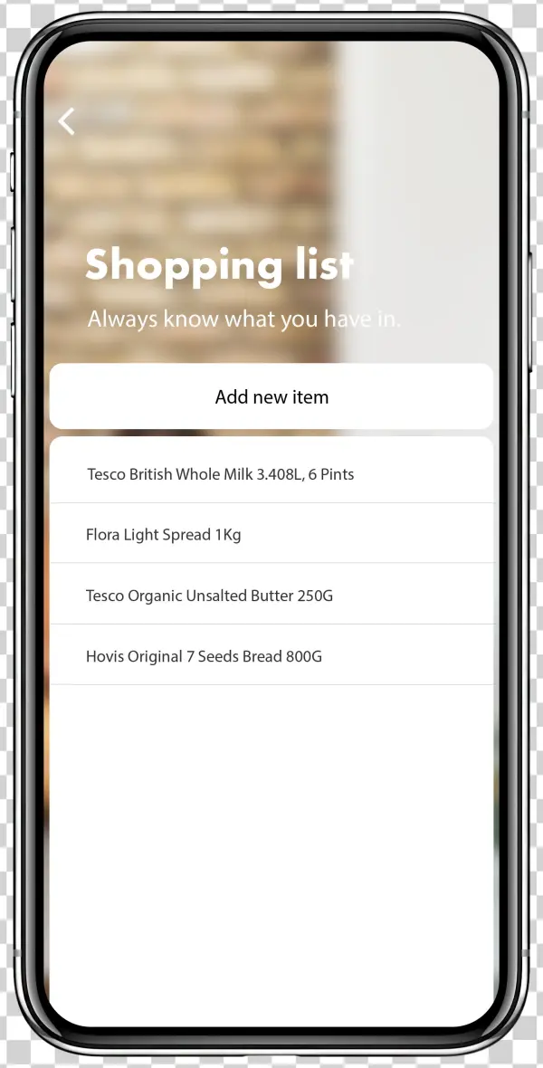 Iphonex Shopping-list