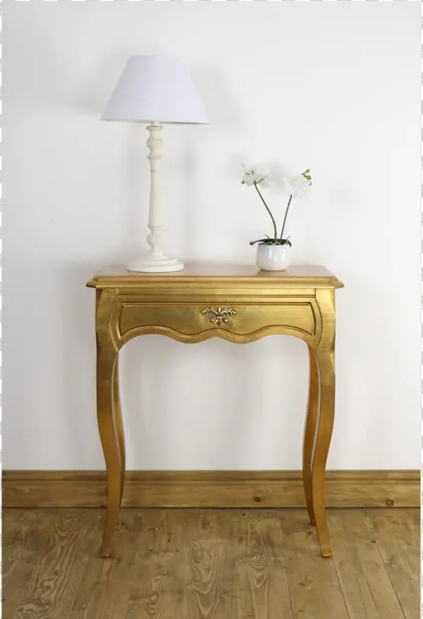 Leona Gold Lamp Table