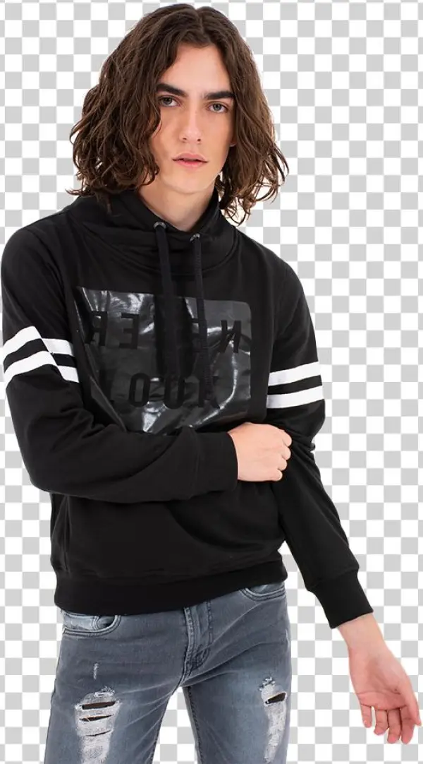 Sudadera Never Look Gorro