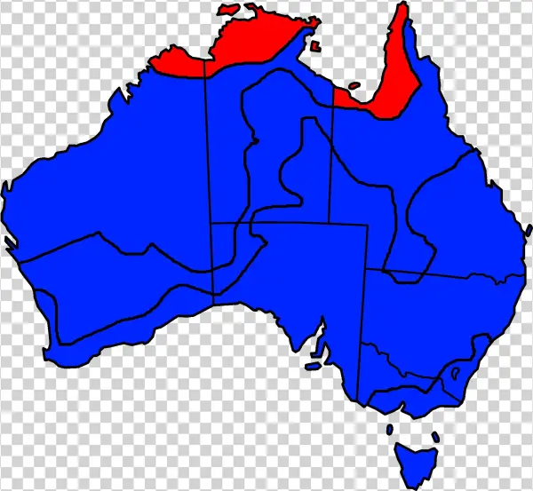 Australia States Blank 13