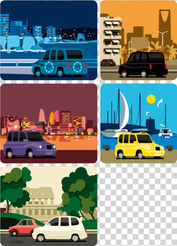 Monocle London Cabs Illustration