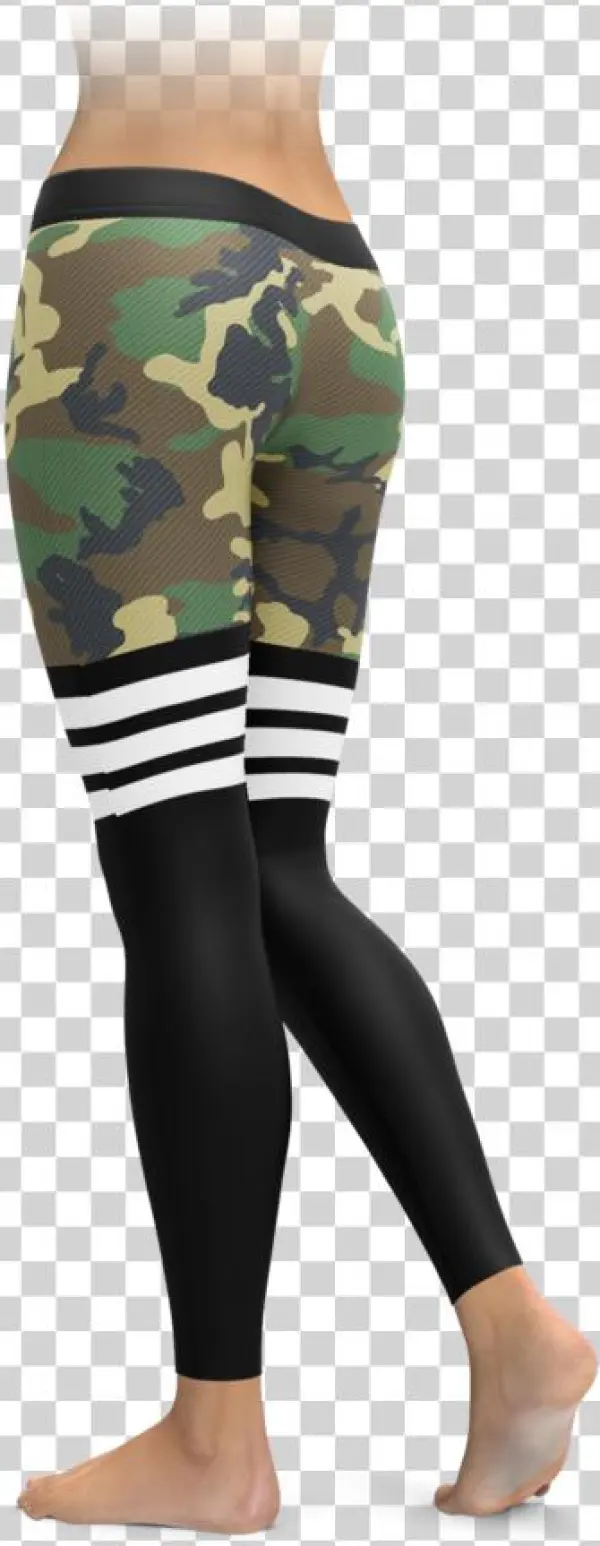 New Sexy Camo Print High Sock Leggings