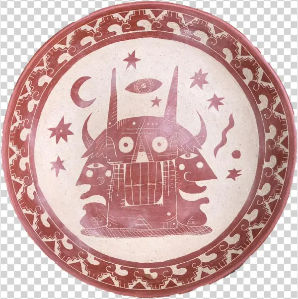 Original Ceramic Plate / Topo Gonzalez / 29 Cm