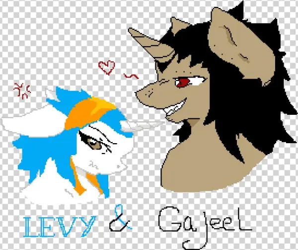 Levy And Gajeel As Mlp