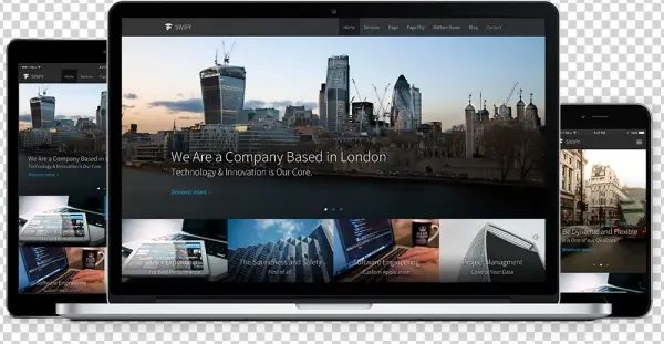 One Page Parallax Swipe & More