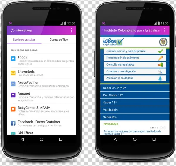 Org App As Released In Colombia Via Tigo
