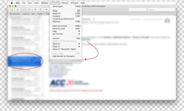 Delete Attachments Mail