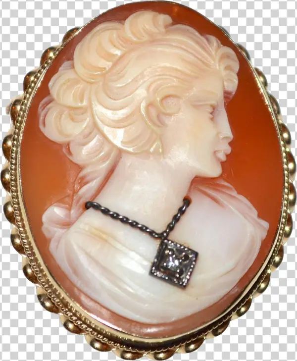 Fine K Gold Head Transparent Background