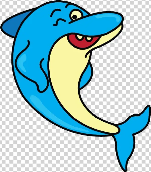 Free Stock Dolphins Drawing Step By