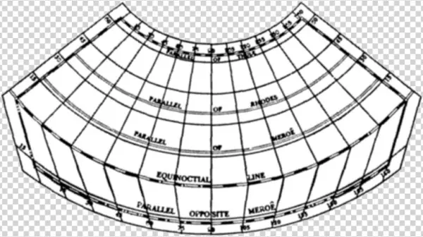 Layout Of Ptolemys 1st Projection