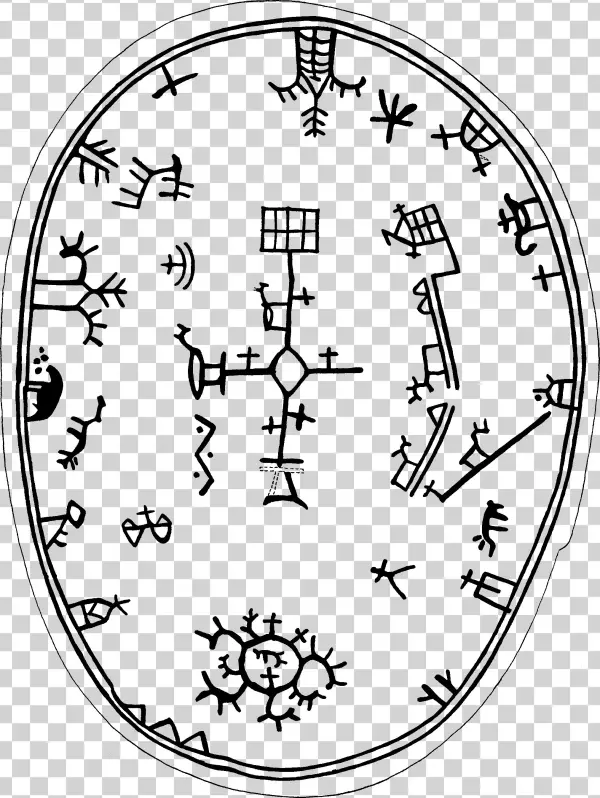 Sámi Mythology Shaman Drum Samisk Mytologi Schamantrumma