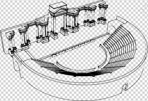 This Png File Is About Roman , Theater