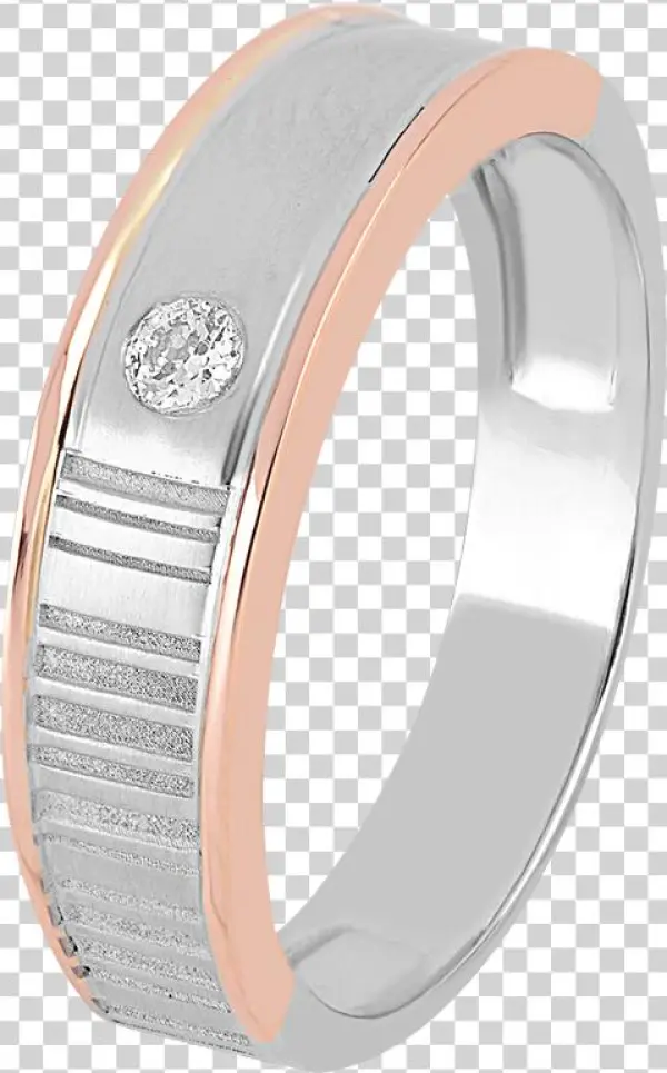 Barcode Platinum Ring For Him