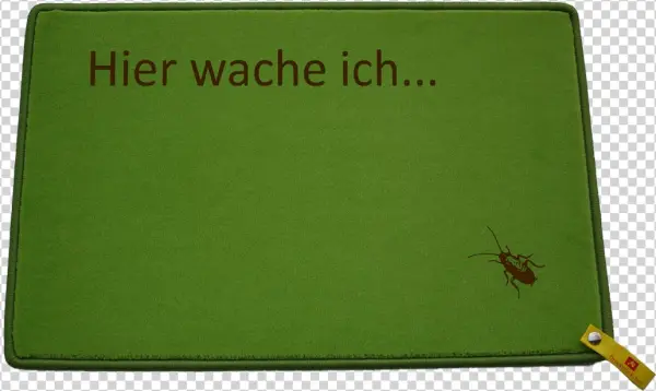 Hier Wache Ich La Cucaracha - Sign