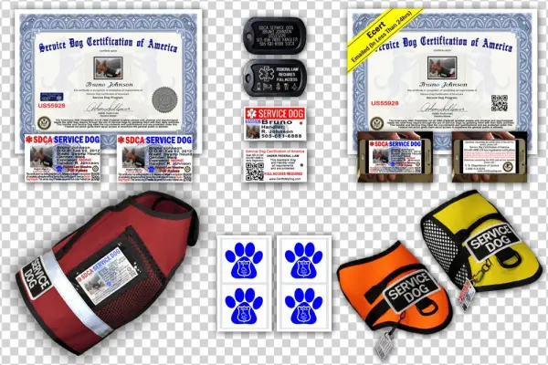 Standard Service Dog Pkg - Poker