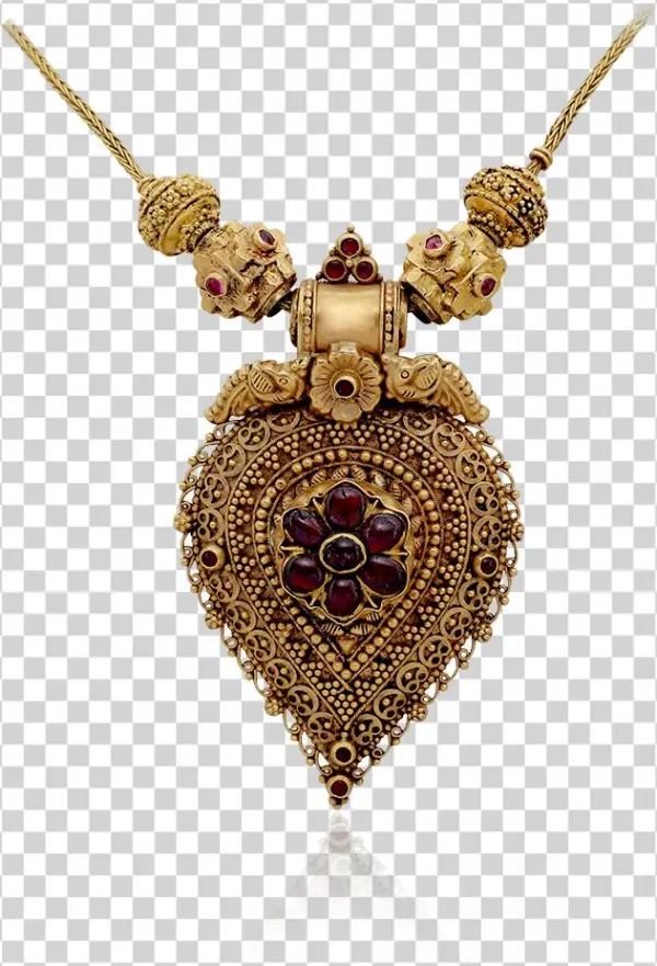 Antique Seven-stone Ruby Stud Pendant