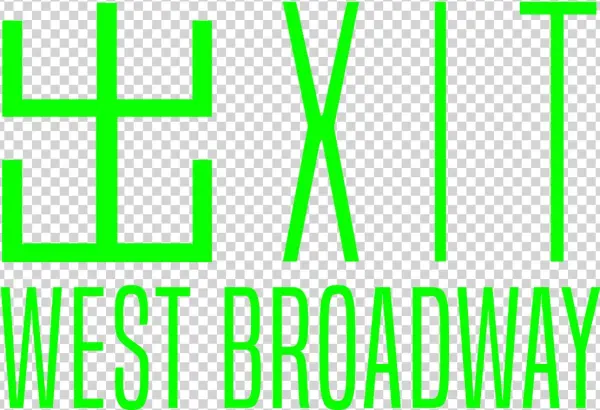 Exit West Broadway Png - Orange