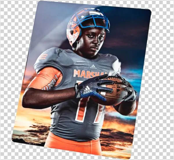 Metaldisplayprint - Football Helmet