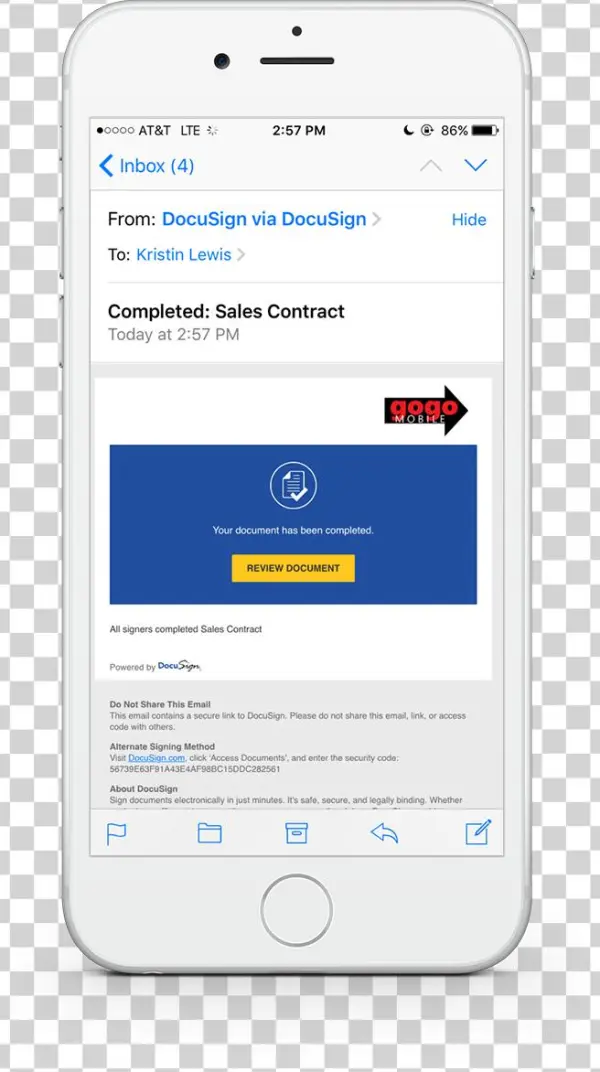 5 - Mobile Docusign