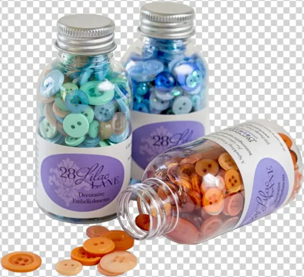 Bottle Of Embellishment - Glass Bottle